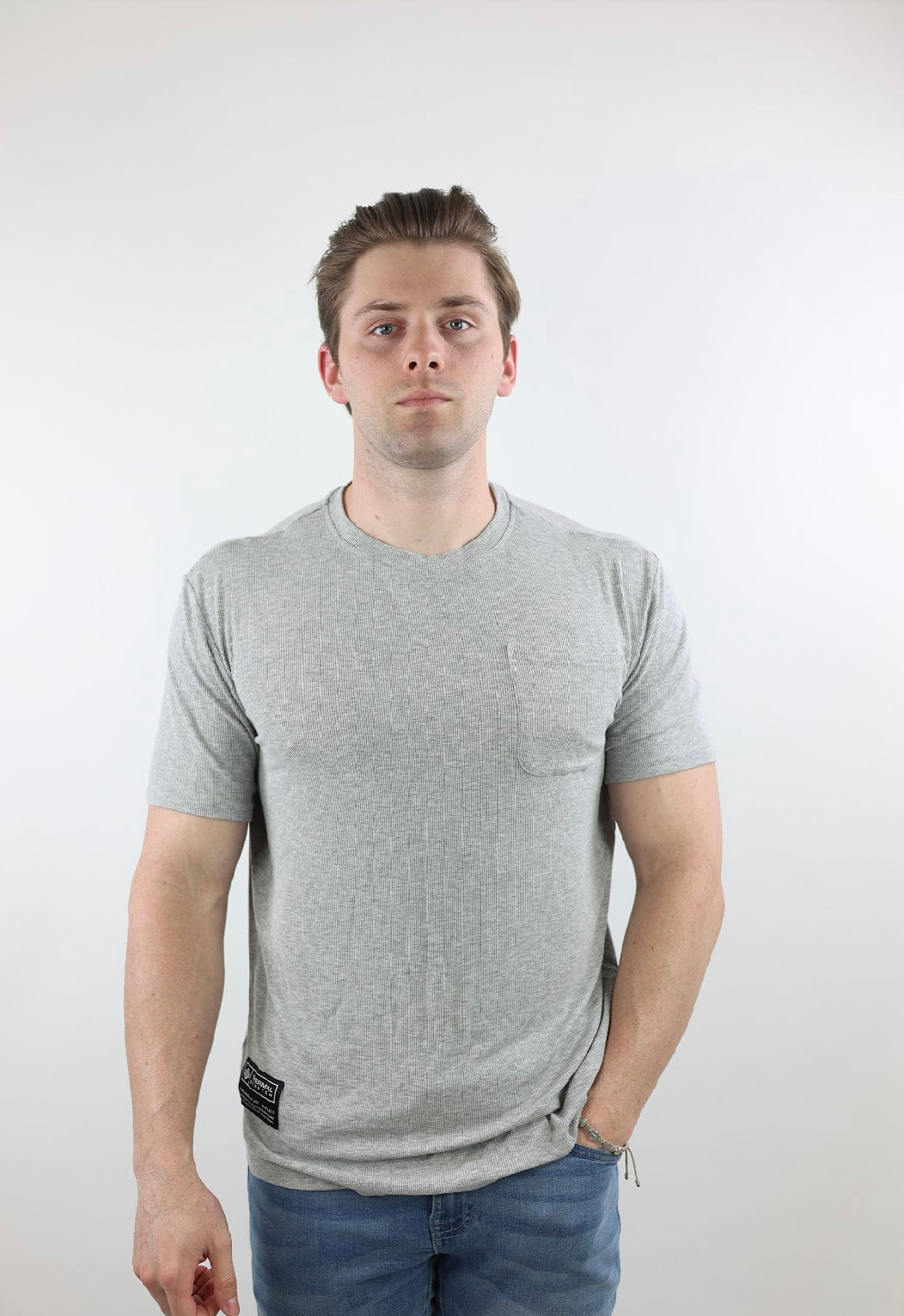 Thermal Stretch - Pocket Tee - Grey